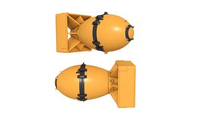3D Fat Man Nuclear Bomb 1 model