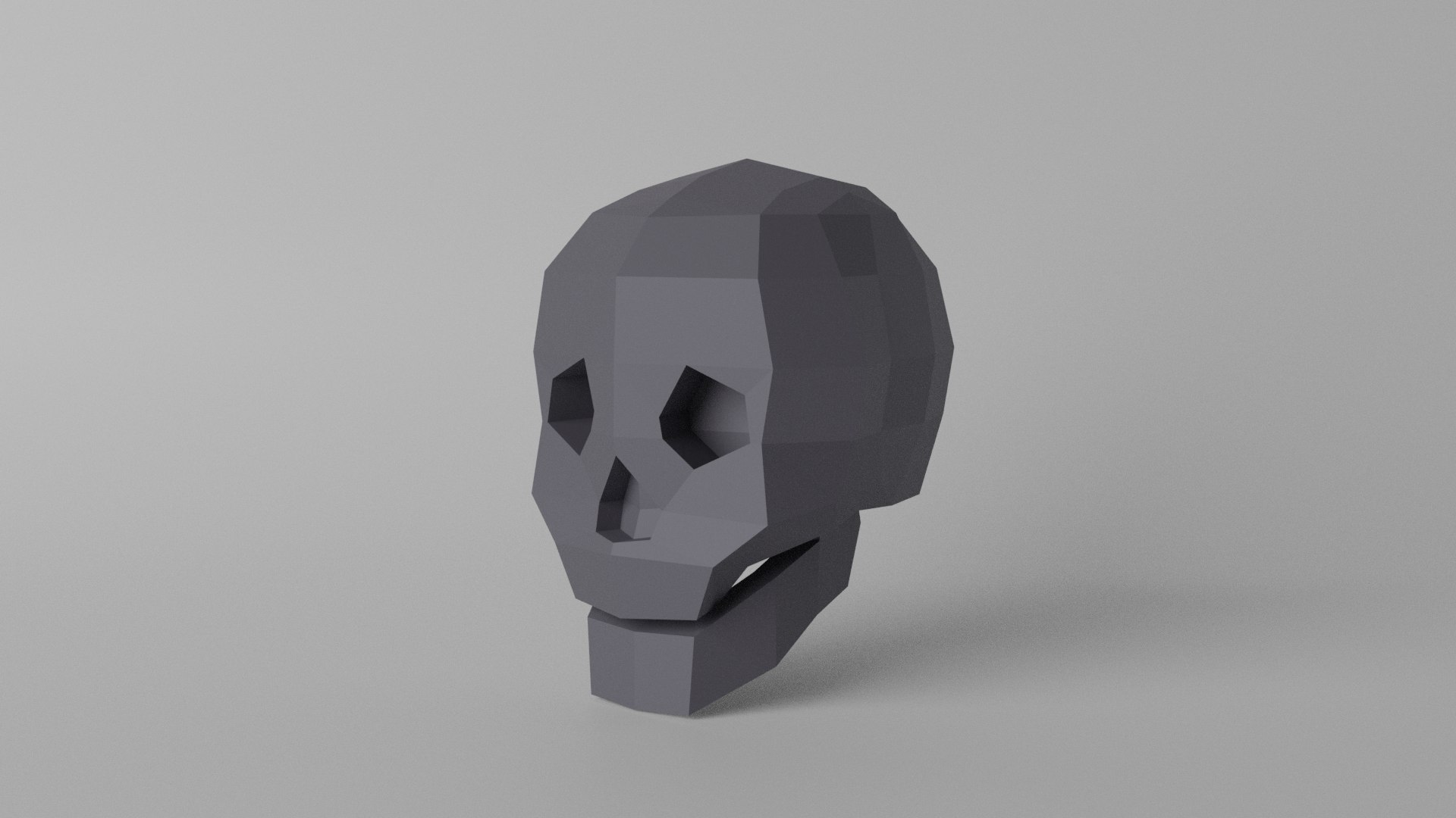 Human Skull Low-poly 3D Model Model - TurboSquid 1957631