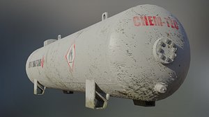 Industrial Liquid Petroleum Gas Storage Tank 3D