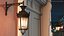 Vintage Victorian Wall Lantern with Candles Forged Iron