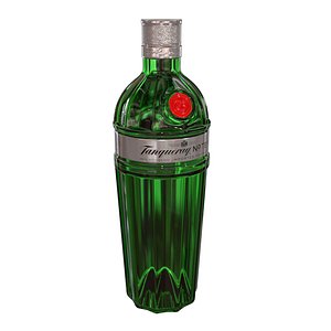 3D tanqueray 10 70cl bottle model