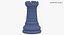 Chess Piece 02 Rook Gold