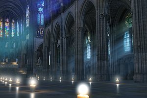 3D cathedral ultra hd model