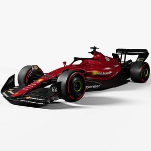 F1 2022 Rosso Livery Template 3D