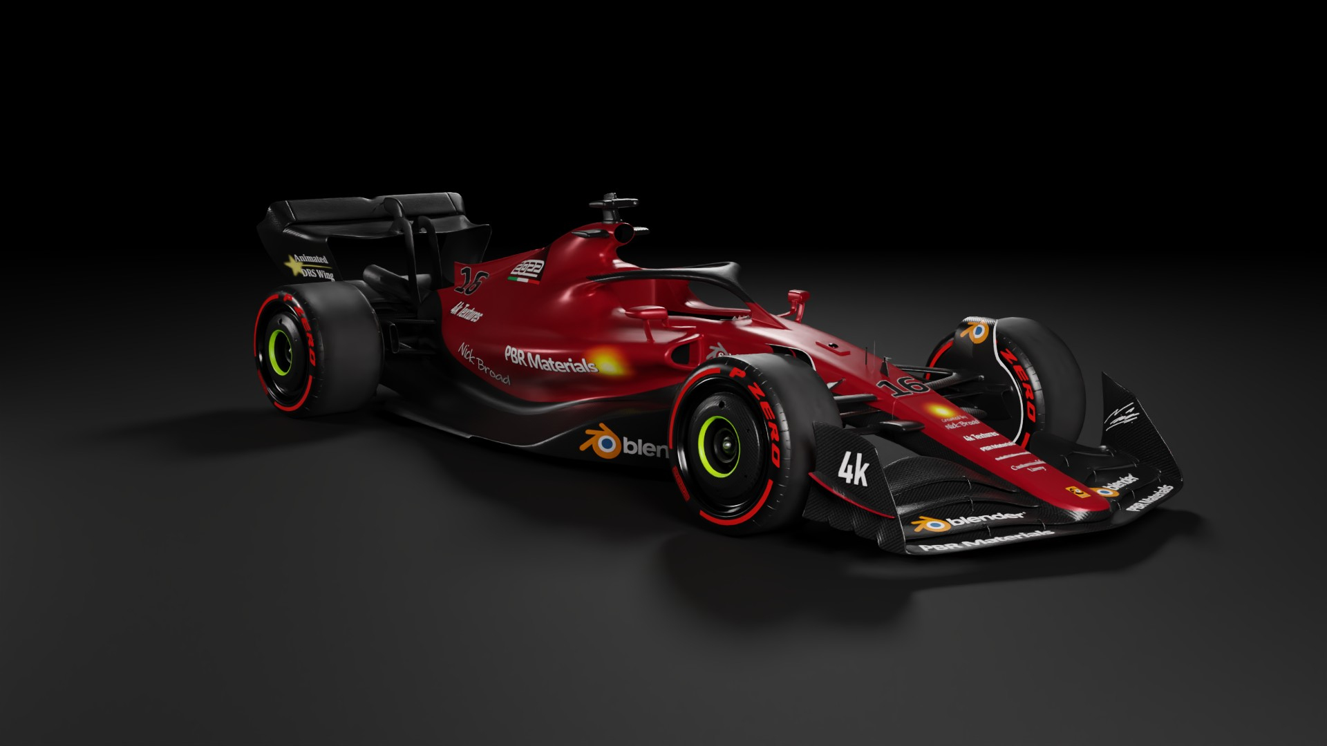 F1 2022 Rosso Livery Template 3D - TurboSquid 1873967