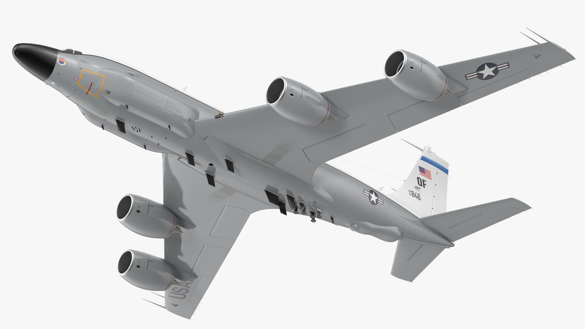 Boeing RC-135W Rivet Joint Flight 3D model preview