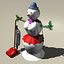 Schneemann und Snowgirl