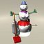 Schneemann und Snowgirl