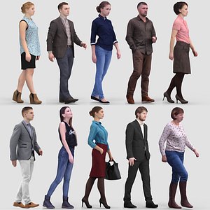 3D Human Model Vol.1 Walking People