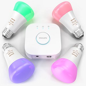 Philips Hue White and Color Ambience Lights On