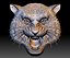 Tiger head STL file relief for CNC router