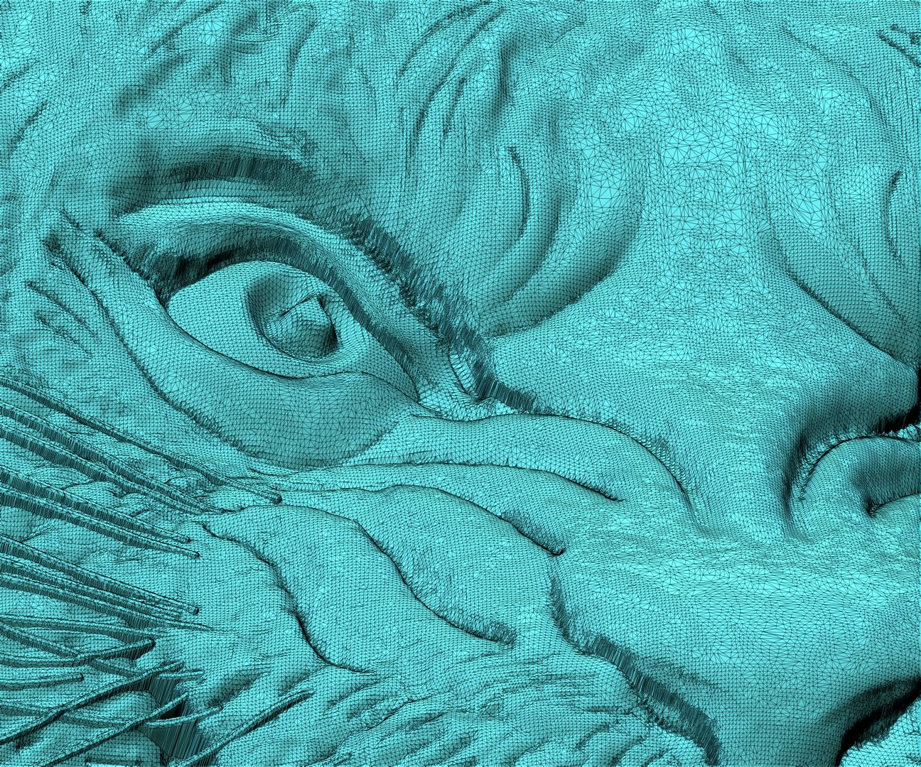 3D tiger head stl file https://p.turbosquid.com/ts-thumb/xr/CsWyWj/at8ipKpF/wireframe2/jpg/1587904322/1920x1080/fit_q87/c60660a01cf39179e9183b44f20055565b85cd9d/wireframe2.jpg