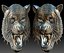 Tiger head STL file relief for CNC router