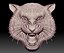 Tiger head STL file relief for CNC router
