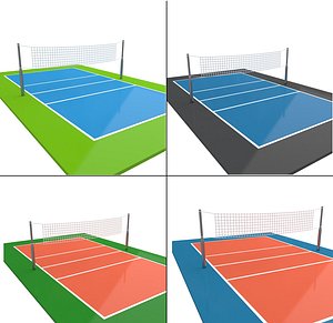3D model Volleyball Court Collection