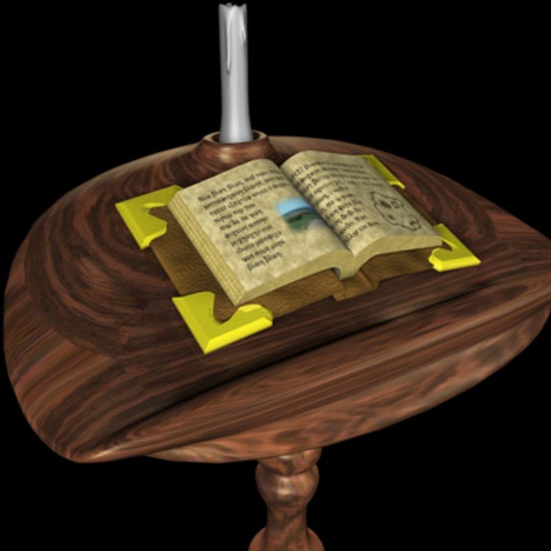 magic book stand candle 3d max