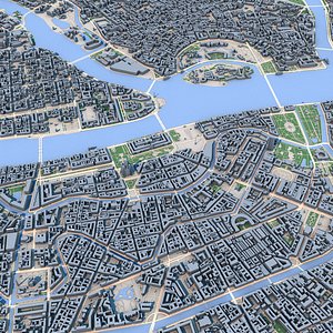 St Petersburg City Russia model