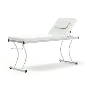 3D model white massage bed