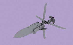 Soviet glide rotor braked retarded nuclear bomb prototype