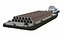 Push Boat Ship with Pontoon Barge and Subsea Pile 3D