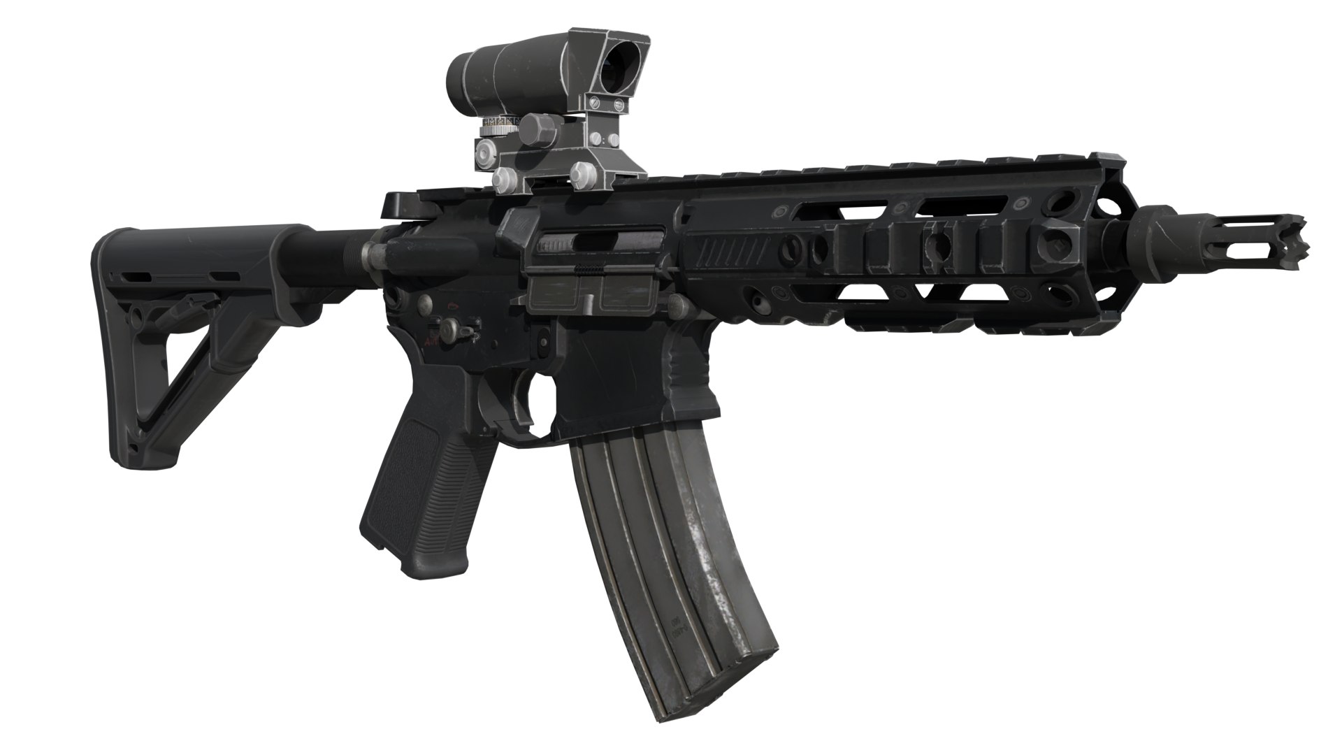 3D AR-15 Assault Rifle M4 Carbine R4 - TurboSquid 2192522