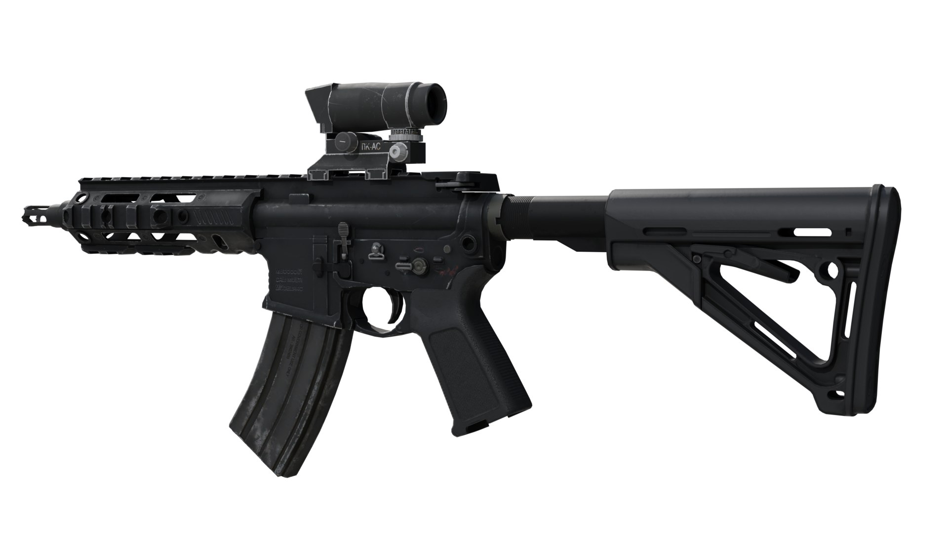 3D AR-15 Assault Rifle M4 Carbine R4 - TurboSquid 2192522