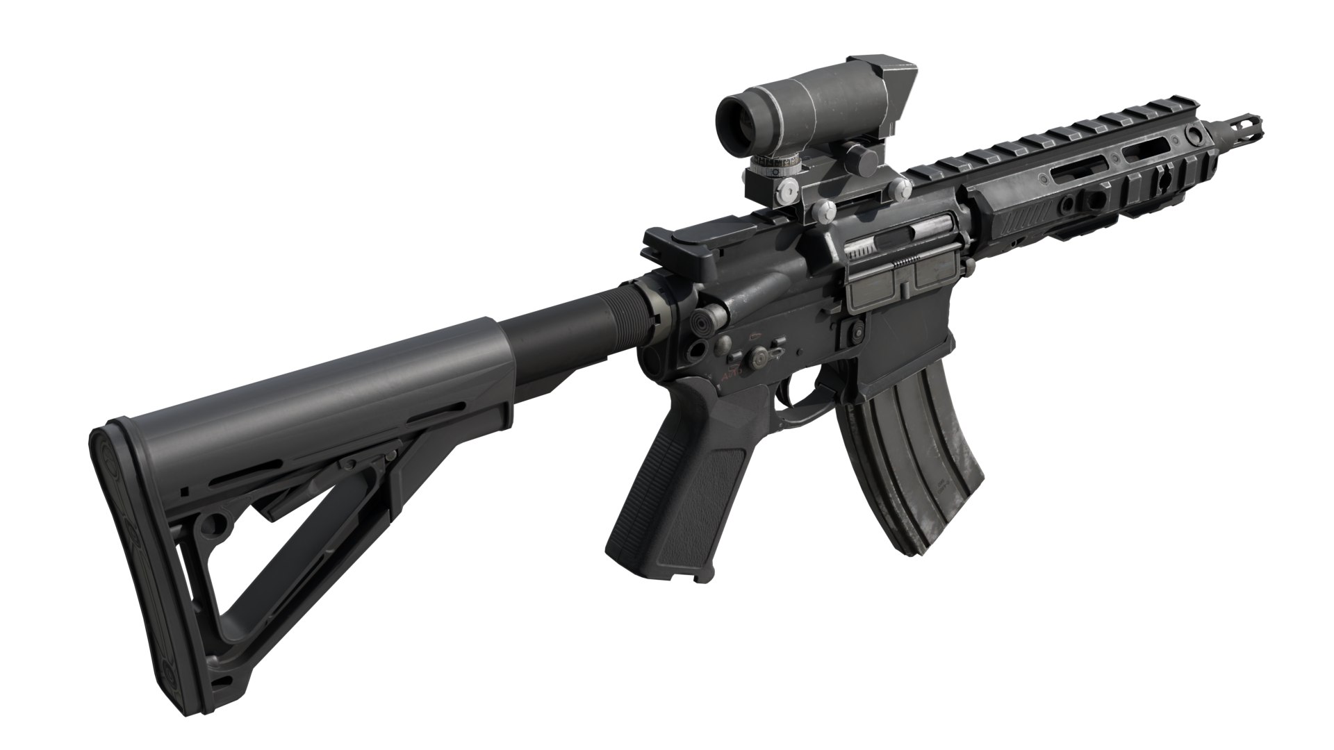 3D AR-15 Assault Rifle M4 Carbine R4 - TurboSquid 2192522