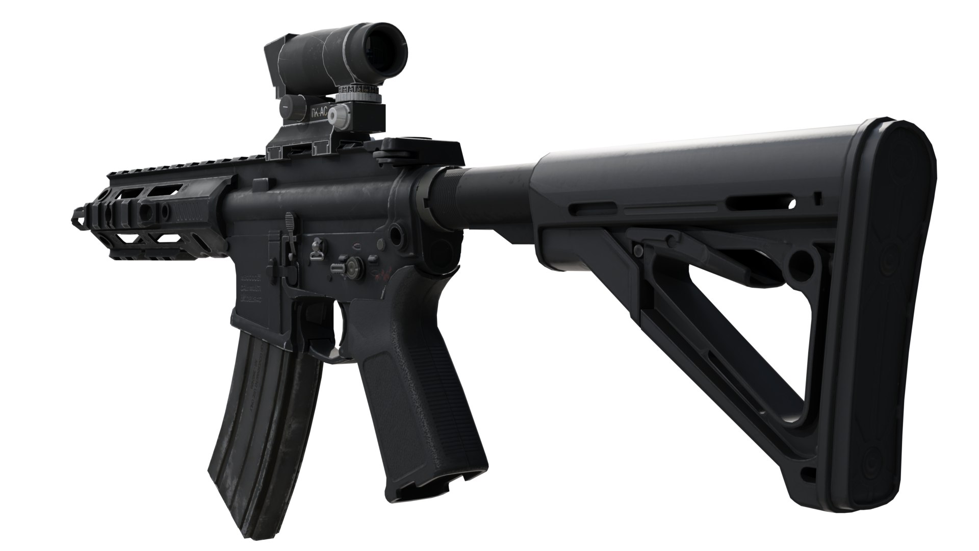 3D AR-15 Assault Rifle M4 Carbine R4 - TurboSquid 2192522