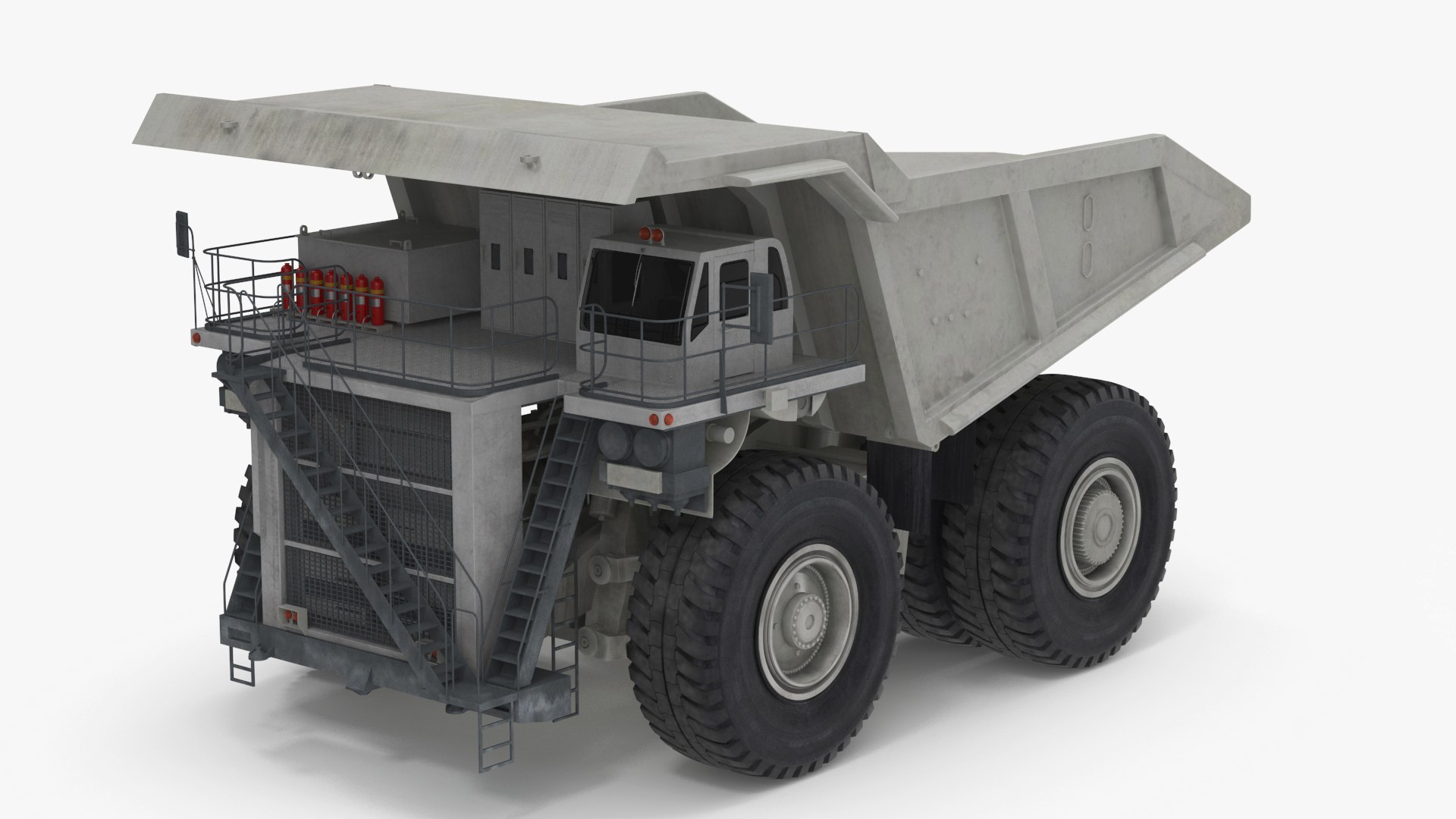 Heavy Duty Mining Dump Truck Rigged for Maya 3D model preview
