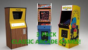 Classic Arcade Games 3-Pack