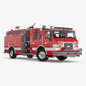 Fire Engine Rigged