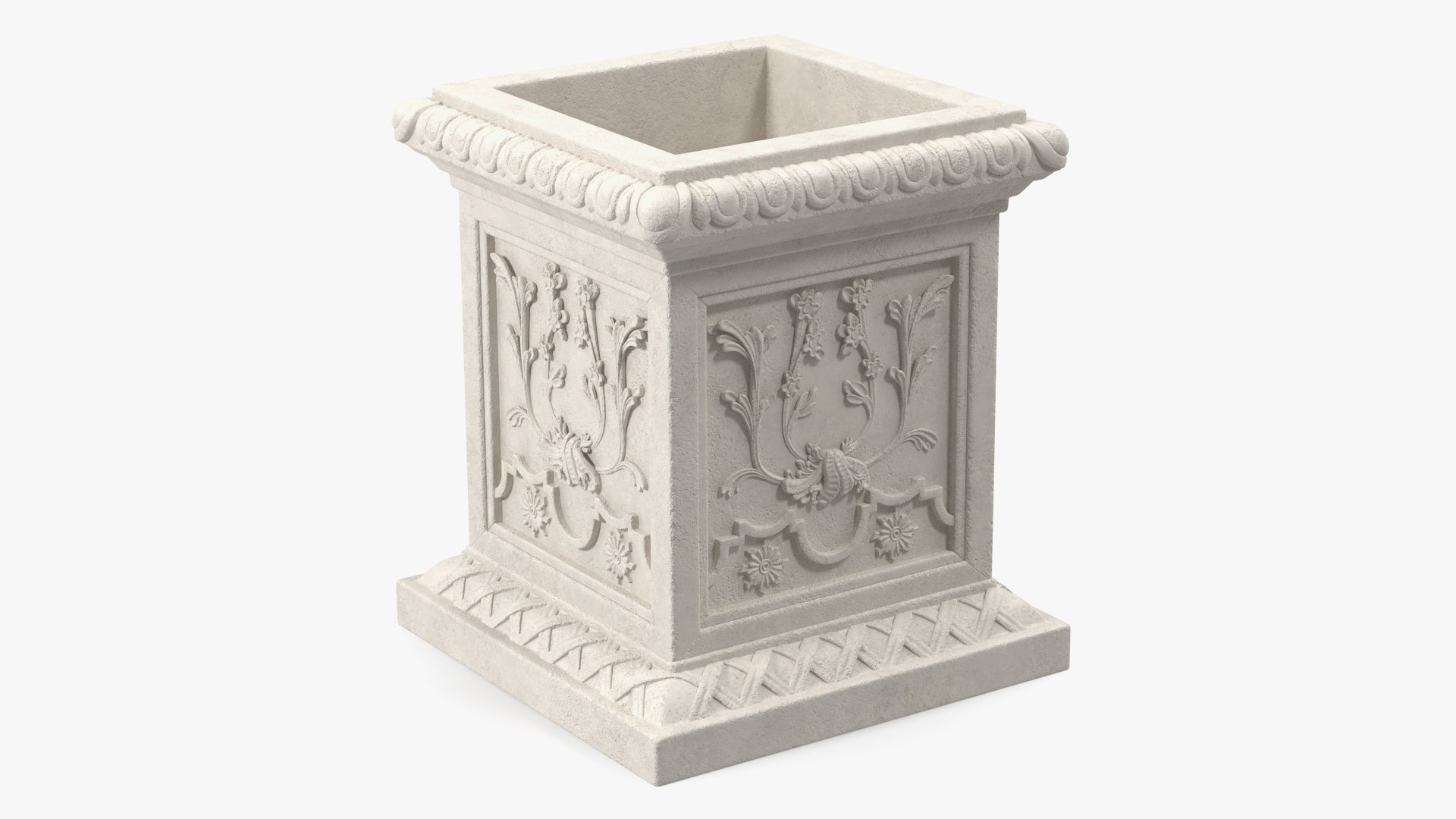 Provence Planter Box h50 3D model preview