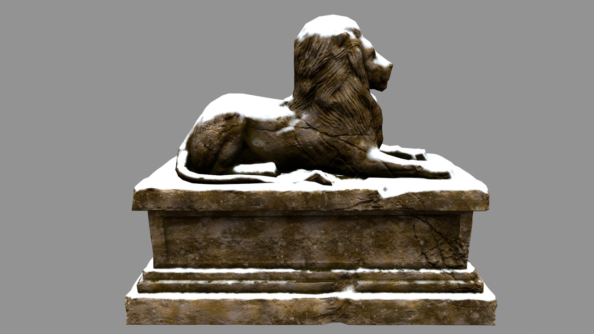 3D Lion Statue Model TurboSquid 1200844   12 