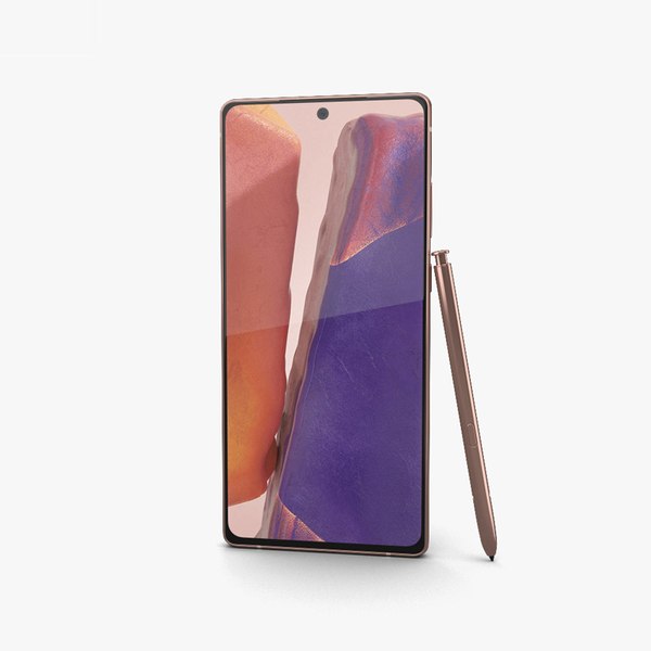 modelo 3d Samsung Galaxy Note20 Mystic Bronze - TurboSquid 1619220