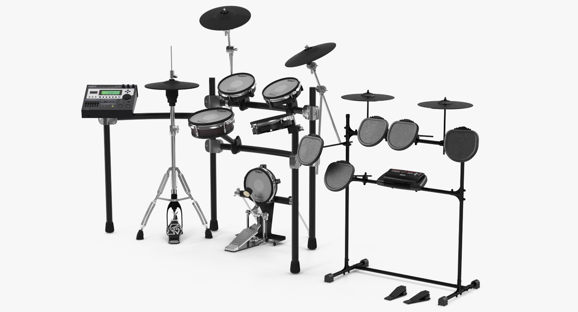 Electric Drum Kits 3D Model - TurboSquid 1165169