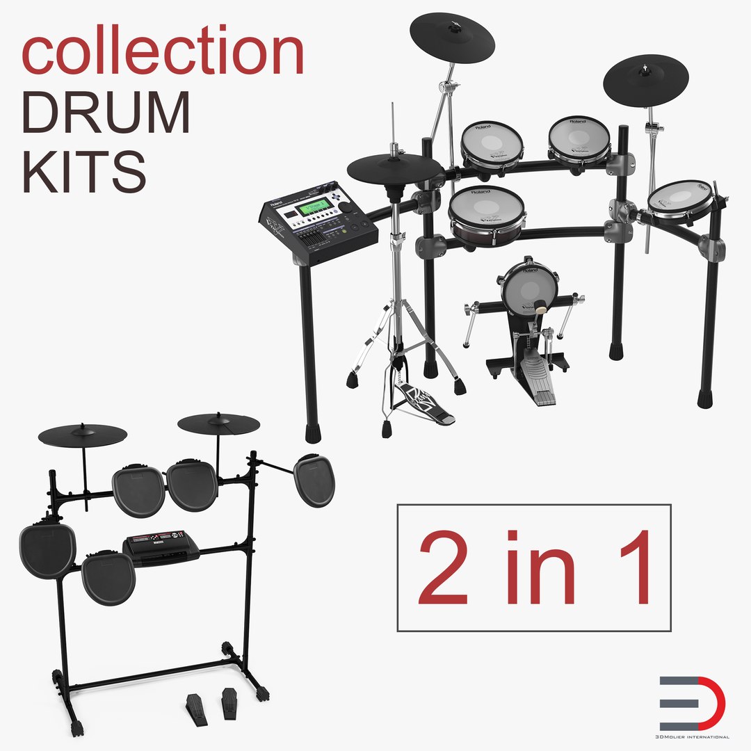 Electric drum kits 3D model - TurboSquid 1165169
