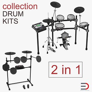 electric drum kits 3D model