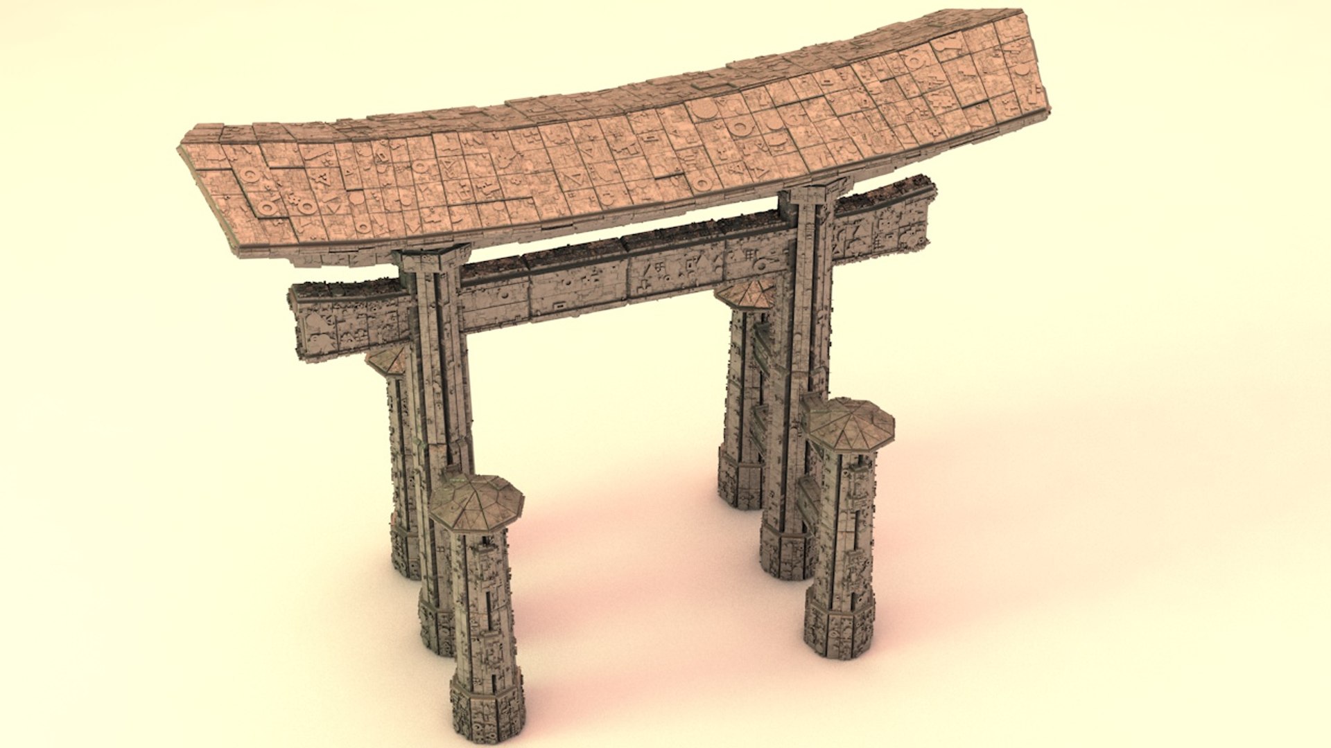 3D - Sci-fi Shapes Torii Model - TurboSquid 1413081