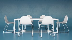 3d table chairs olivieri -
