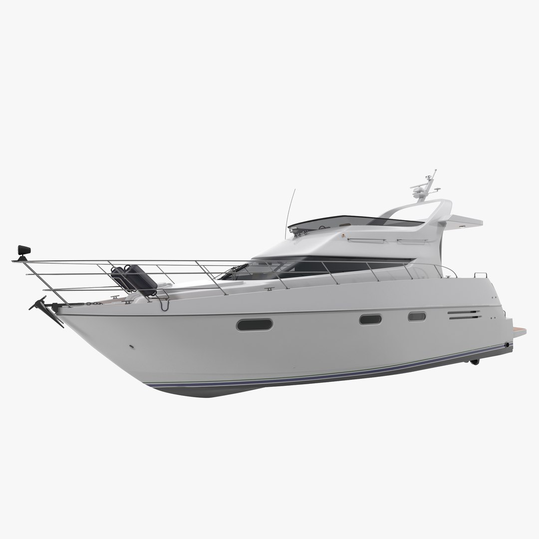 Motor Yacht 3D Model 3D model preview