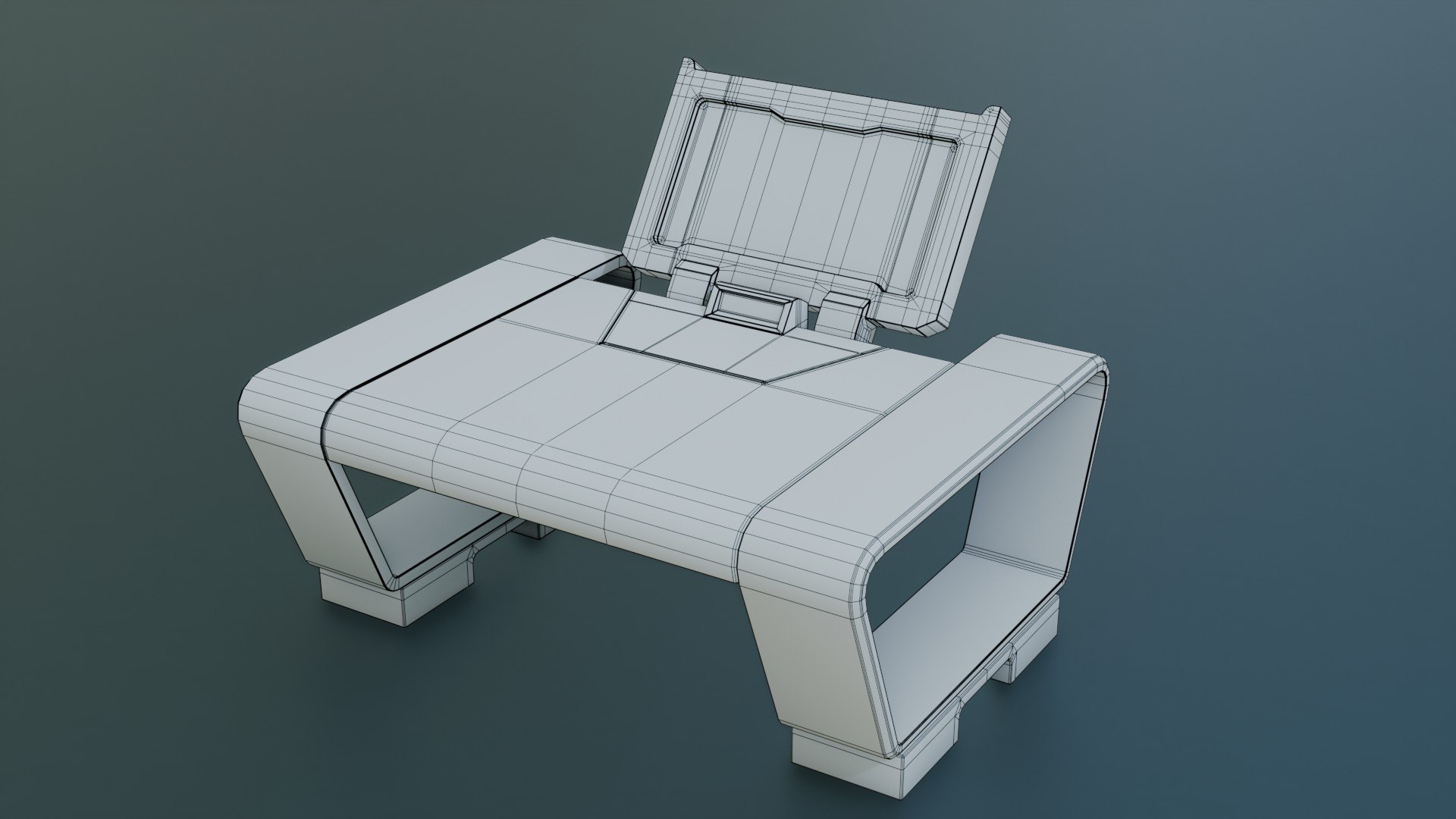 Sci-Fi Workspace - Low Poly - PBR - Game Ready 3D - TurboSquid 2279995