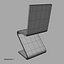 3d model zig-zag chair
