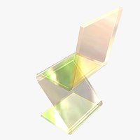 Acrylic Zig-Zag Chair