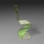 3d model zig-zag chair