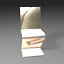 3d model zig-zag chair