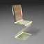 3d model zig-zag chair