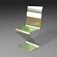 3d model zig-zag chair