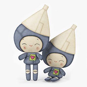 tin man doll 3D
