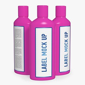 3D cosmetic bottle model