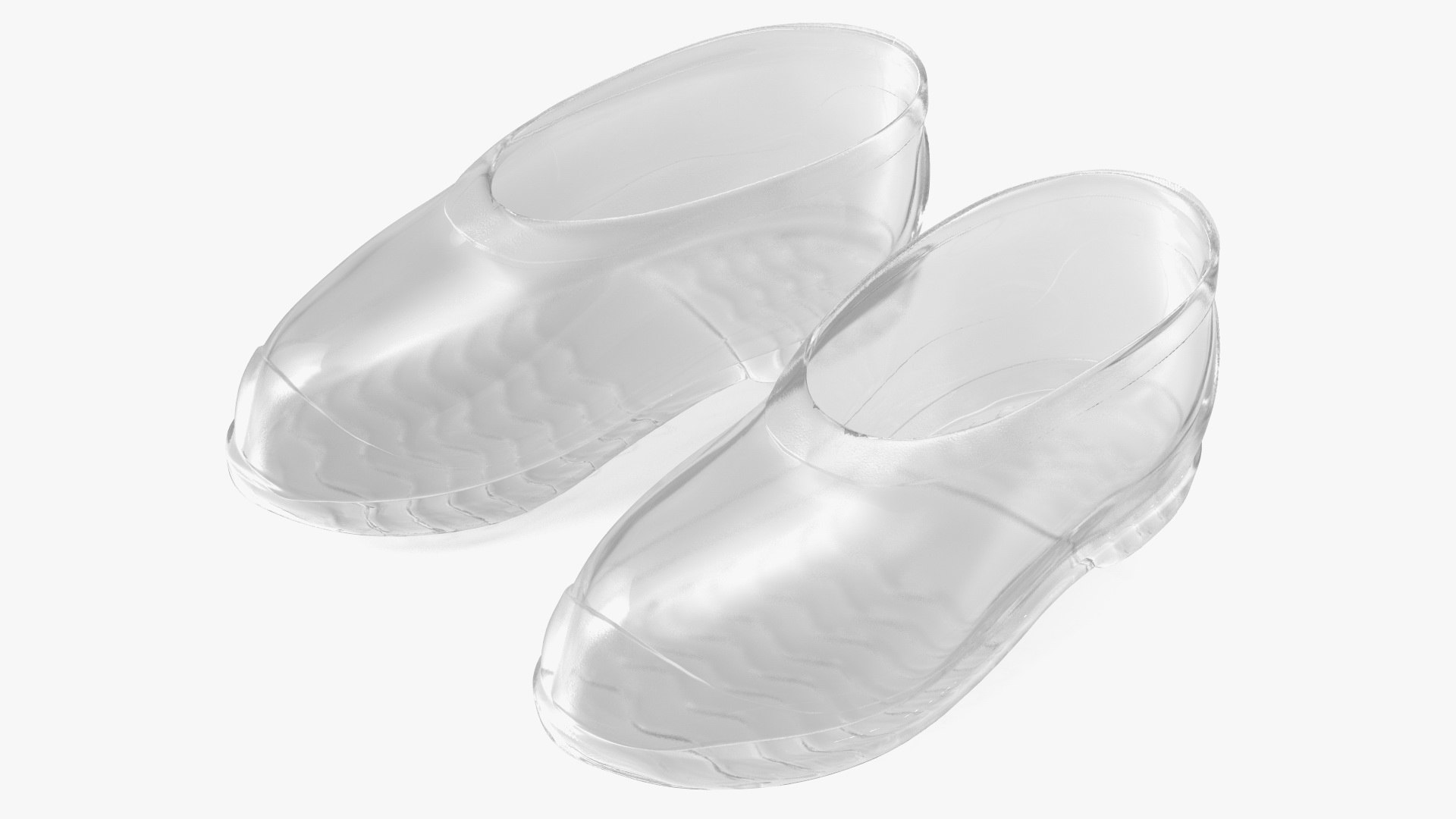 Transparent Waterproof Galoshes 3D model preview